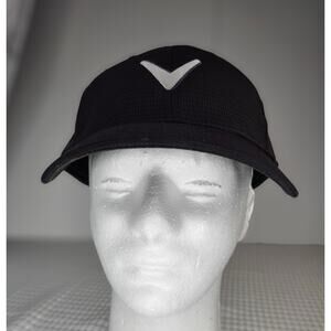 Callaway Golf Hat Dark Burgundy Mesh Performance Adjustable‎ Chevron Logo Cap